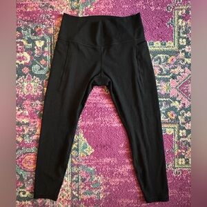 Athleta Transcend Stash High Rise Legging black